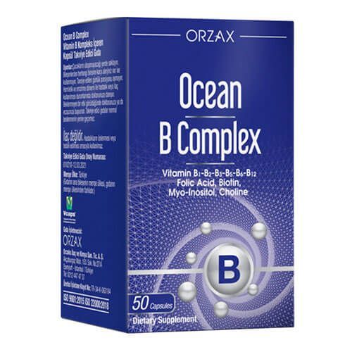 Комплекс витаминов группы В Ocean B Complex, 50 капсул, Orzax