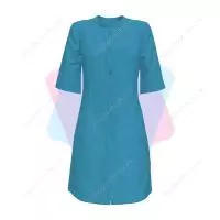 Медицинский халат женский, светло-голубой, 40-60 размер