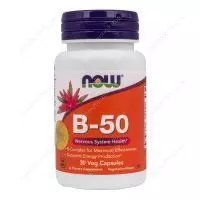 Комплекс витаминов группы В, 30 капсул, NOW Foods