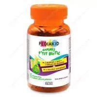 Жевательные витамины для детей Медвежуйки Пробиотики, 60 шт, Pediakid
