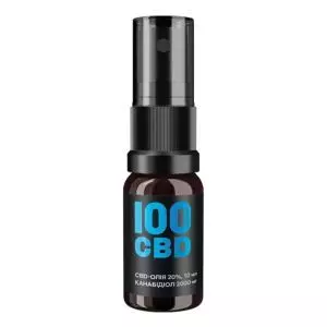 CBD-олія (канабідіол), 34 мг КБД, смак лимона, 10 мл, 100 PERCENT CBD