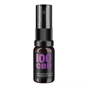 CBD-олія (канабідіол), 50 мг КБД, 10 мл, 100 PERCENT CBD