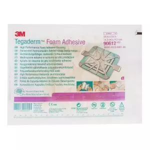 Высокопрочная адгезивная повязкаTegaderm Foam Adhesive на вспененной основе, квадрат 10х10 см, 3М