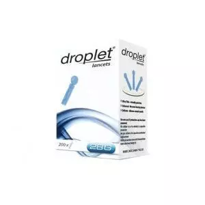Ланцет-скарифікатор, медичний стерильний Droplet 28G, 200 шт.