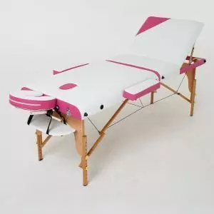 Массажный стол RelaxLine FMA3011A-1.2.3 Colibri, белый/розовый
