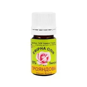 Эфирное масло розы, 10%, 5 мл, Адверсо
