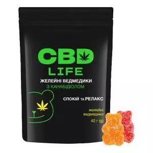 Медвежата желейные с CBD (каннабидиол), 40 г КБД, CBD Life