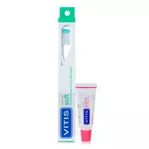 Набор: зубная щетка VITIS SOFT, мягкая + VITIS WHITENING паста, 15 мл