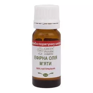 Натуральное эфирное масло мяты, 10 мл, Green Pharm Cosmetic
