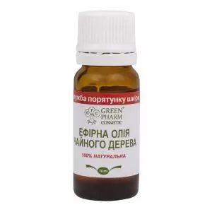 Натуральное эфирное масло чайного дерева, 10 мл, Green Pharm Cosmetic