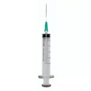 Шприц инъекционный, 100 шт., 10,0 мл, 3-компонентный с иголкой, Medicare