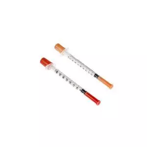 Шприц инъекционный, инсулиновый, 100 шт., 1,0 мл с иглой, 100U,  Medicare