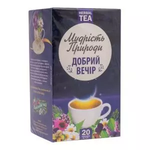 Фіточай "Добрий вечір, 7 трав", 20 пакетиків, Мудрість Природи