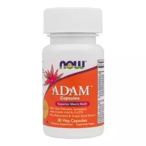 Мультивитаминный комплекс для мужчин ADAM, 30 капсул, NOW Foods