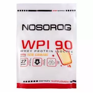 Сывороточный протеин (изолят) WPI 90, 700 г, со вкусом мороженного, Nosorog