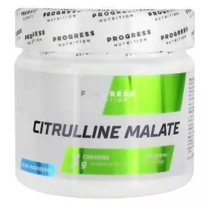 Аминокислота Цитрулин малат, 250 г, голубая малина, Progress Nutrition