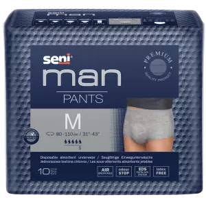 Поглинальні труси для чоловіків SENI MAN PANTS, 10 шт.,розмір  M