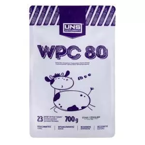 Сироватковий протеїн WPC 80, 700 г, зі смаком білого шоколаду, UNS