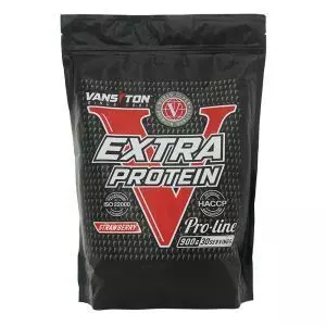Протеїн ЕXTRA, 900 г, зі смаком полуниці, Vansiton