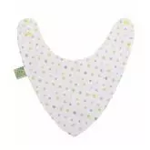 Непромокаемый слюнявчик-бандана ЕКОПУПС™ Eco Cotton 21х30 см, звездочки цветные