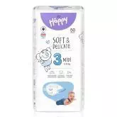 Підгузки дитячі Happy Bella Baby midi (вага 5-9 кг, 50 шт.)