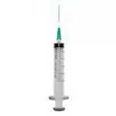 Шприц инъекционный, 100 шт., 10,0 мл, 3-компонентный с иголкой, Medicare