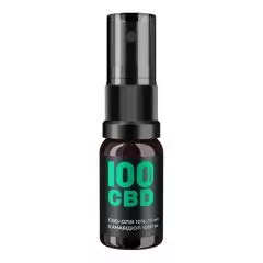 CBD-масло (каннабидиол), 15 мг КБД, вкус мяты, 10 мл, 100 PERCENT CBD