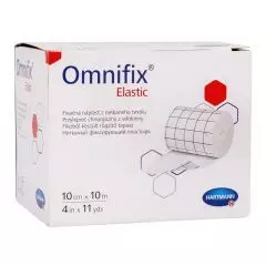 Пластырь эластичный фиксирующий на нетканой основе Omnifix Elastic 10 см x 10м, HARTMANN