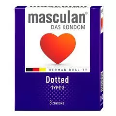 Презервативи Dotted, 3 шт, Masculan