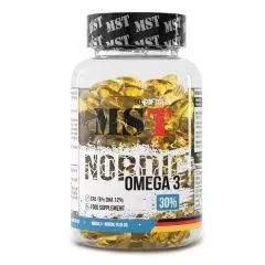 Омега-3 Nordic Fish Oil, с витамином Е, 90 капсул, MST