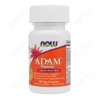 Мультивітамінний комплекс для чоловіків ADAM, 30 капсул, NOW Foods