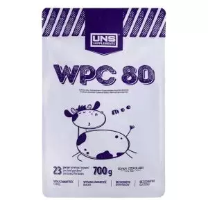 Сывороточный протеин WPC 80, 700 г, со вкусом белого шоколада, UNS