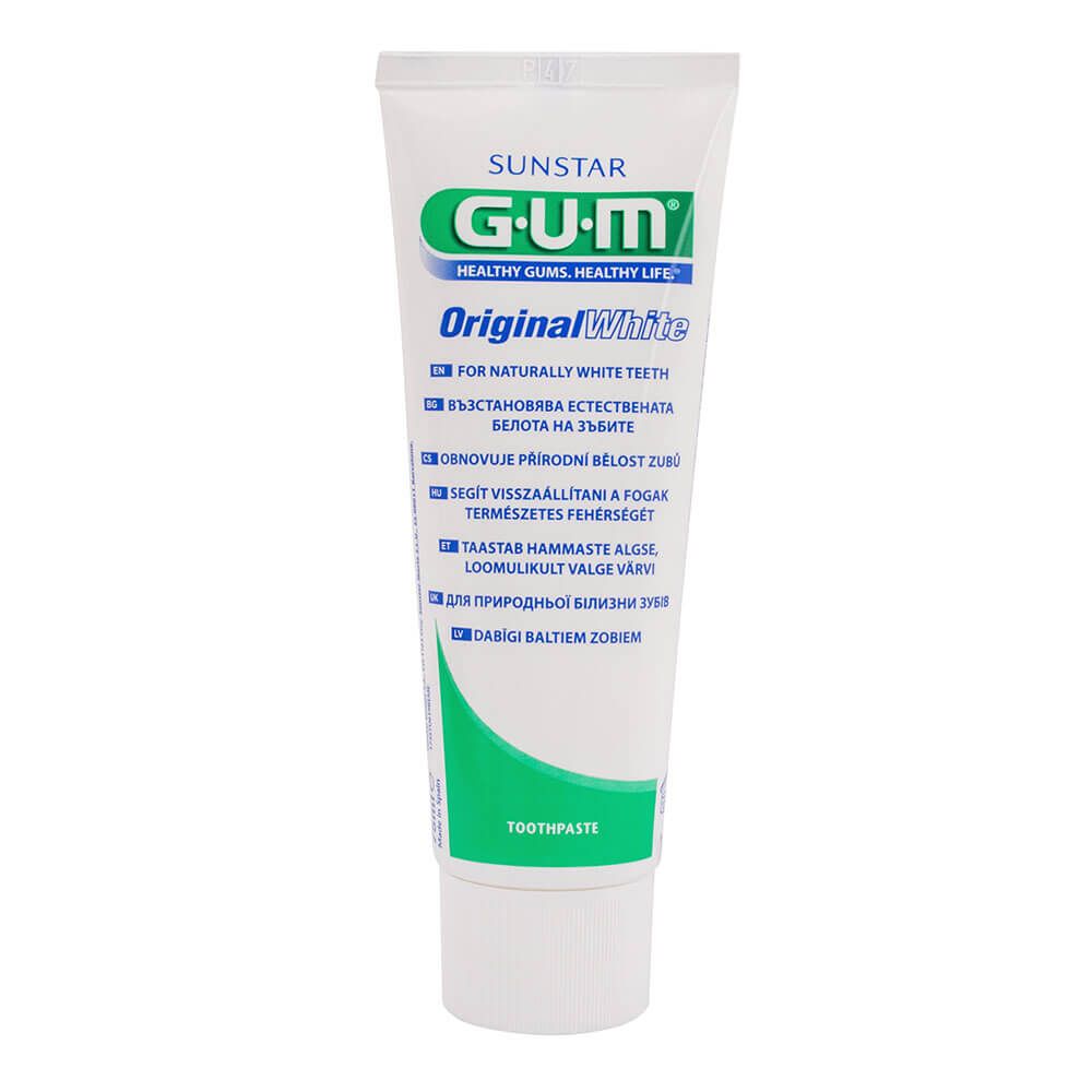 

Зубна паста Original White (Натуральна білизна), 75 мл, GUM