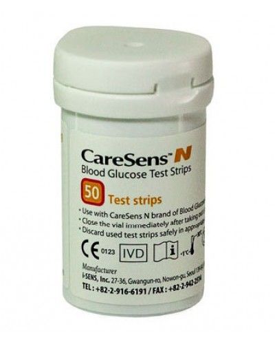 

Тест-смужки до глюкометра CareSens N, 50 шт.