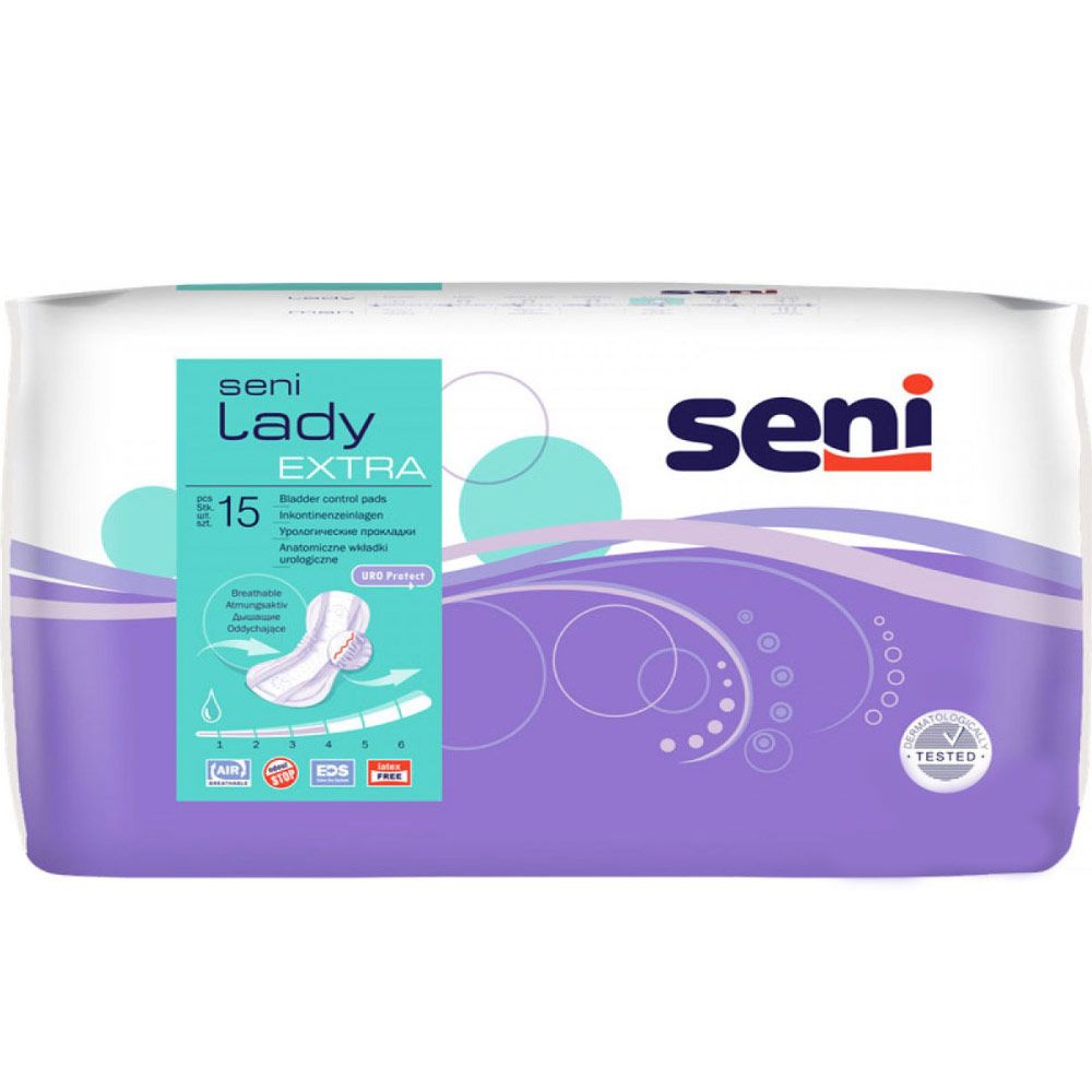 

Урологические прокладки для женщин Seni Lady Extra, 15 шт., SELU-EX15
