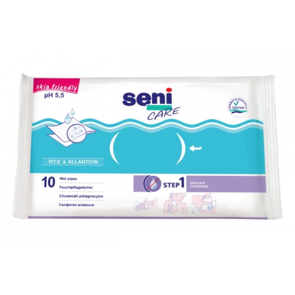 

Влажные салфетки Seni Care, 10 шт.
