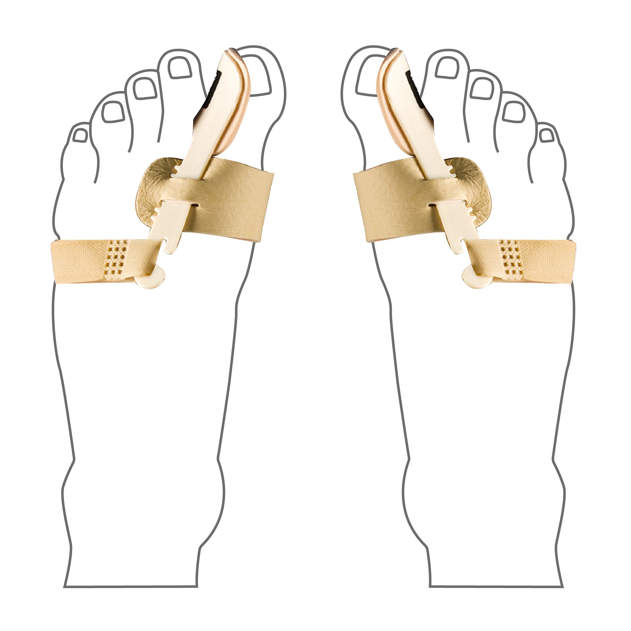 

Вальгусна нічна шина, ліва, Halux Valgus Bandage, Uriel 388
