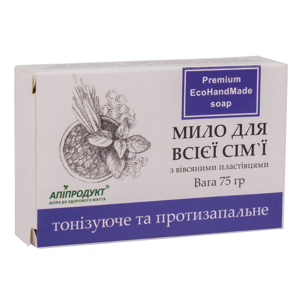 

Мило "Для всієї сім'ї", 75 г, Апіпродукт