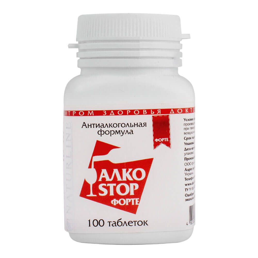 

БАД АлкоСтоп Форте, 100 таблеток, Biola