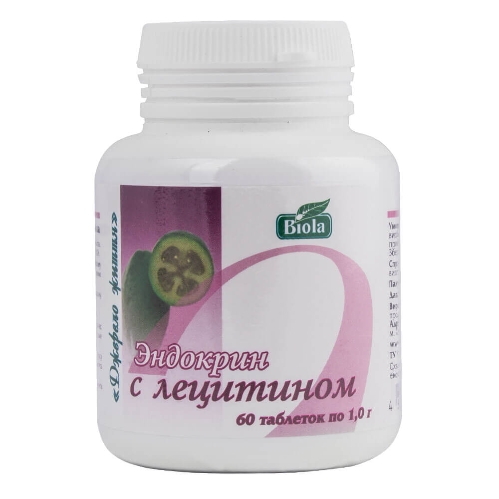 

Эндокрин с лецитином, 60 таблеток, Biola