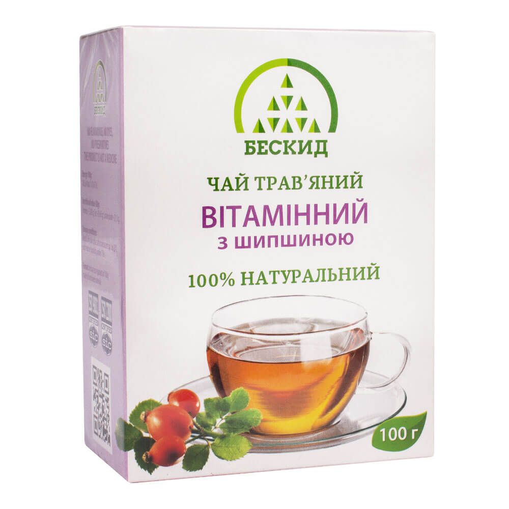 

Травяной чай “Витаминный” с шиповником, 100 г