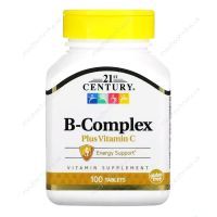 Комплекс витаминов B + витамин C, 100 таблеток, 21st Century