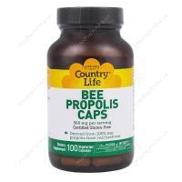 Пчелиный прополис, 500 мг, 100 капсул, Country Life