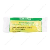 Бинт марлевый стерильний, 5 м х 10 см