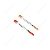 Шприц инъекционный, инсулиновый, 100 шт., 1,0 мл с иглой, 100U,  Medicare