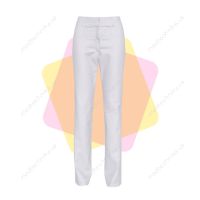 Медицинские штаны женские, белые, 40-54 размер