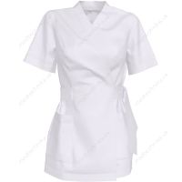 Медицинская блуза женская, белая, размеры 42-48
