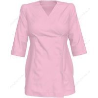 Медицинская блуза женская, розовая, размеры 42-48