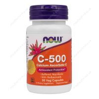 Витамин С-500 Аскорбат кальция, 30 капсул, NOW Foods