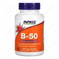 Комплекс витаминов группы В, 100 капсул, NOW Foods